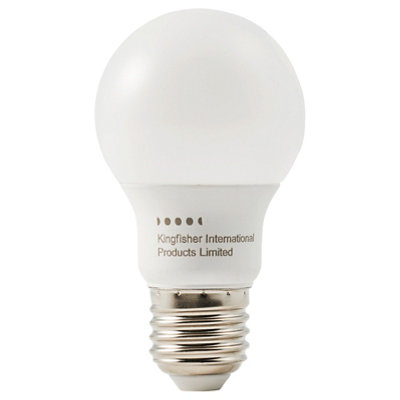 B&Q Opp E27 4.8W 470Lm 240° White A60 Warm White Led Light Bulb