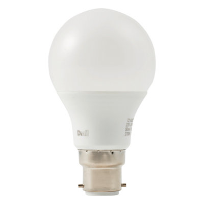 Diall B22 4.2W 470Lm 240° White A60 Neutral White Led Light Bulb