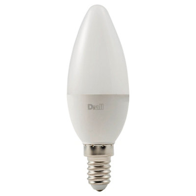Diall 4.2W 470Lm Frosted Candle Neutral White Led Light Bulb