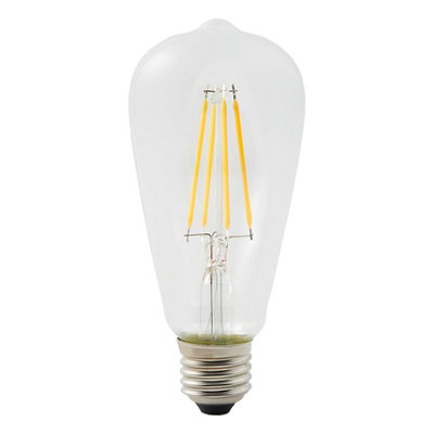 Diall 5.9W 806Lm Clear St64 Warm White Led Filament Light Bulb