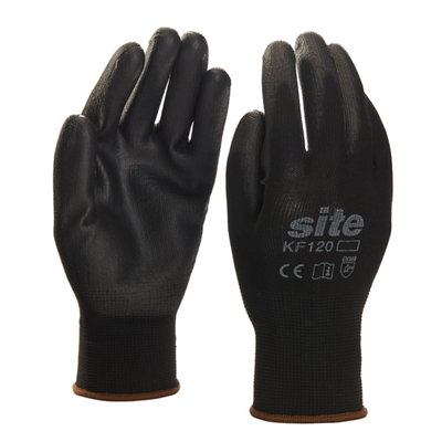 Site Nylon Black Specialist General Handling Gloves, Large