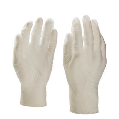 Site Vinyl Disposable Gloves Medium, Pack Of 100