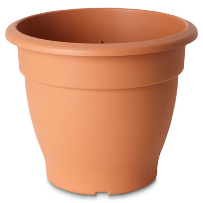 Verve Florus Terracotta Bell Plastic Plant Pot (Dia) 38Cm, (H)28Cm, 20.2L
