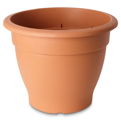 Verve Florus Terracotta Bell Plastic Plant Pot (Dia) 55Cm, (H)40Cm, 60.5L
