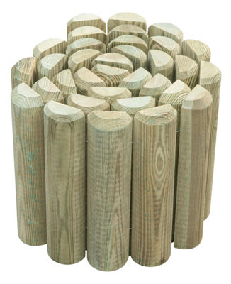 Blooma Bakassi Green Pine Edging Roll (H)25Cm (L)2M