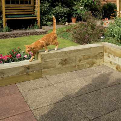 Grange Irminio Timber Railway Sleeper (W)200Mm (L)1.2M Pack Of 1