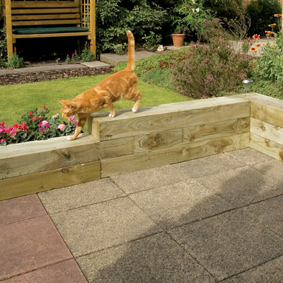 Grange Timber Railway Sleeper (W)150Mm (L)1.2M Pack Of 1