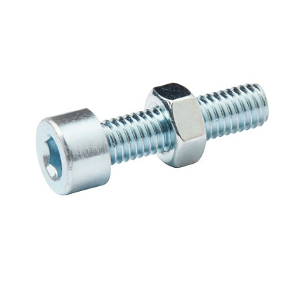 Diall M5 Cylindrical Zinc-Plated Carbon Steel Set Screw & Nut (L)20Mm, Pack Of 20