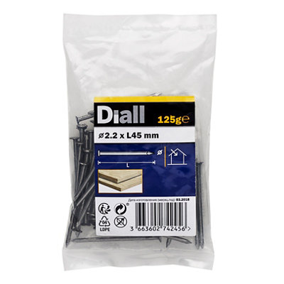 Diall Round Wire Nail (L)45Mm (Dia)2.2Mm 125G