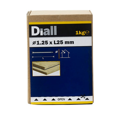 Diall Lost Head Nail (L)25Mm (Dia)1.25Mm 1Kg