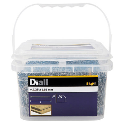 Diall Lost Head Nail (L)25Mm (Dia)1.25Mm 5Kg