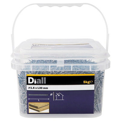 Diall Lost Head Nail (L)30Mm (Dia)1.6Mm 5Kg