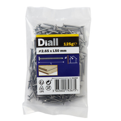 Diall Annular Ring Nail (L)50Mm (Dia)2.65Mm 125G
