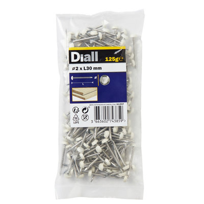 Diall Upvc Nail (L)30Mm (Dia)2Mm 130G