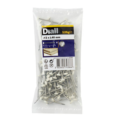 Diall Upvc Nail (L)40Mm (Dia)2Mm 130G