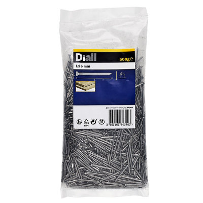 Diall Oval Nail (L)25Mm 500G