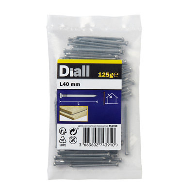 Diall Oval Nail (L)40Mm 125G