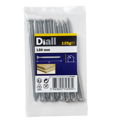 Diall Oval Nail (L)50Mm 125G