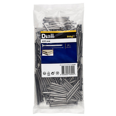 Diall Oval Nail (L)50Mm 500G