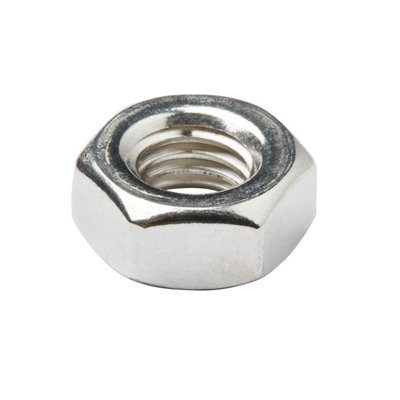 Diall M10 A2 Stainless Steel Hex Nut, Pack Of 10