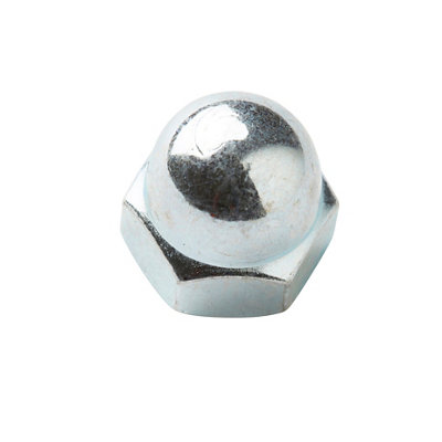 Diall M8 Carbon Steel Cap Nut, Pack Of 10