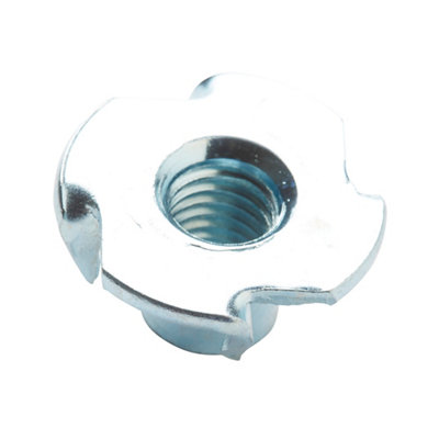 Diall M8 Carbon Steel Tee Nut, Pack Of 10