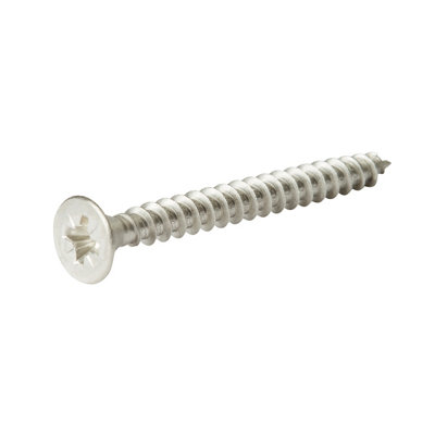 Diall Pozidriv Double-Countersunk A2 Stainless Steel Wood Screw (Dia)5Mm, Pack Of 20