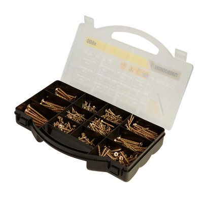 Turbodrive Pz Double-Countersunk Yellow-Passivated Carbon Steel Screw, Pack Of 600