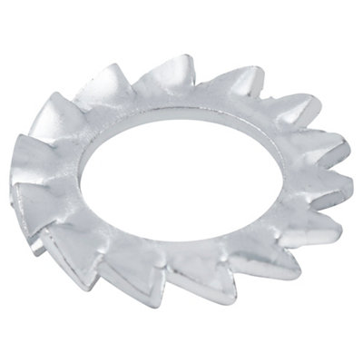 Diall M8 Steel Shakeproof Washer, (Dia)8Mm, Pack Of 10
