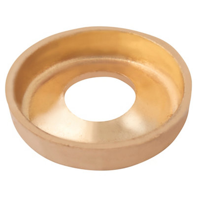 Diall M4 Brass Screw Cup Washer, (Dia)4Mm, Pack Of 25