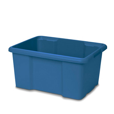 Form Fitty Blue 26L Plastic Stackable Storage Box