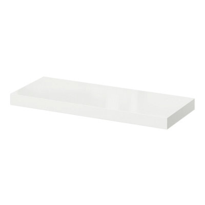 Goodhome Cusko White Rectangular Floating Shelf (L)60Cm X (D)23.5Cm