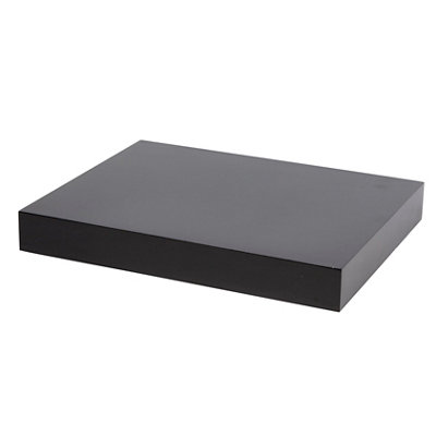 Goodhome Cusko Black Rectangular Floating Shelf (L)30Cm X (D)23.5Cm