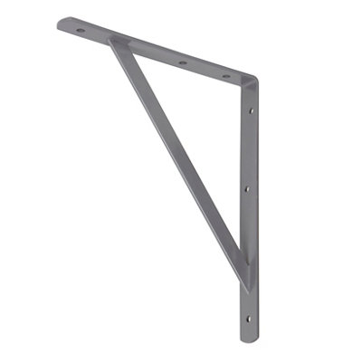 Goodhome Ultim Grey Steel Shelving Bracket (H)300Mm (D)250Mm