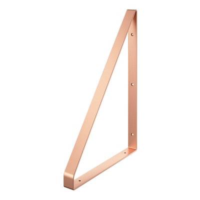Goodhome Clever Copper Effect Steel Shelving Bracket (H)280Mm (D)200Mm
