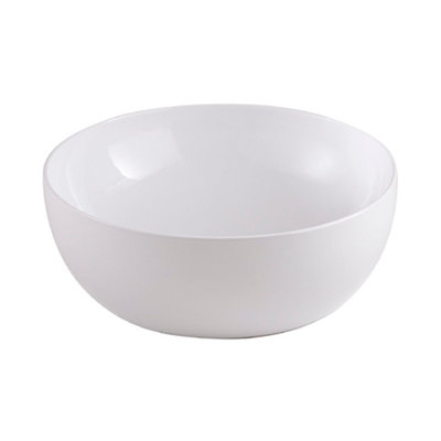 Goodhome Ondava Gloss White Round Counter Top Basin (W)41Cm