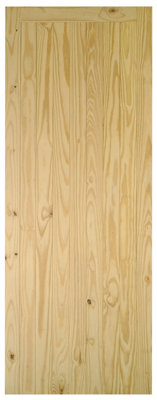 B&Q Braced, Framed & Ledged Cottage Wooden Pine Veneer External Side Back Door, (H)1981Mm (W)838Mm
