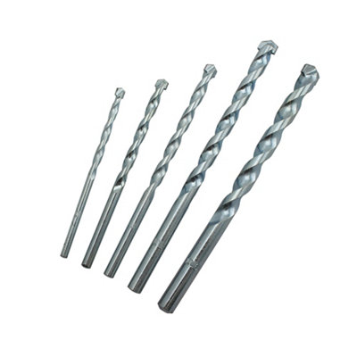 B&Q Round Masonry Drill Bit Set (5 Piece) - Drs42574