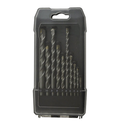 Universal Round Masonry Drill Bit Set (10 Piece) - Drs59676