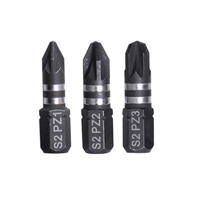 Erbauer Pz Impact S2 Steel Screwdriver Bits (3 Pieces) - Sdr82284