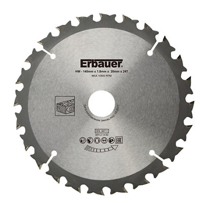 Erbauer 24T Circular Saw Blade (Dia)140Mm