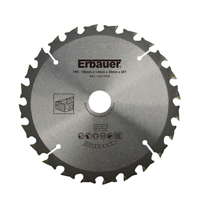 Erbauer 24T Circular Saw Blade (Dia)150Mm