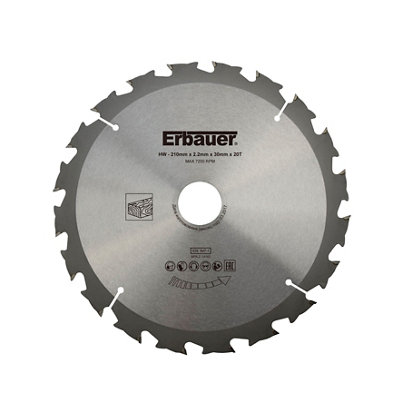 Erbauer 20T Circular Saw Blade (Dia)210Mm