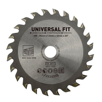 Universal 24T Circular Saw Blade (Dia)76Mm