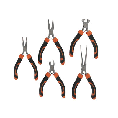 Magnusson 5 Piece Chrome Vanadium Steel Mini Pliers Set Pl114 Comfort Grip