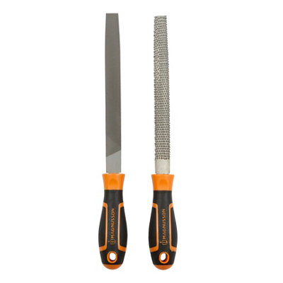 Magnusson 2 Piece Carbon Steel File & Rasp Set (L)200Mm