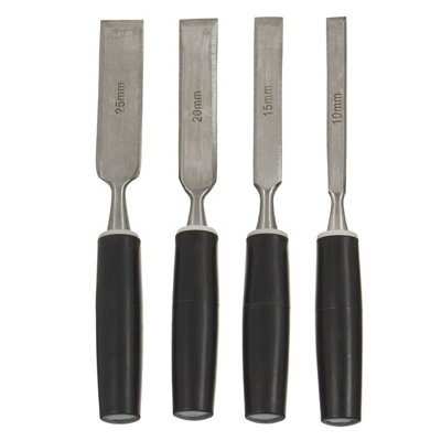 B&Q 4 Piece Wood Chisel Set Sf26