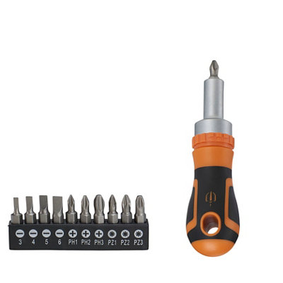 Magnusson 11 Piece Ratcheting Screwdriver & Bit Set