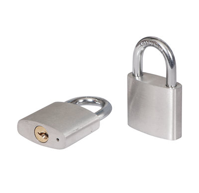 Smith & Locke Aluminium Open Shackle Padlock (W)40Mm, Pack Of 2