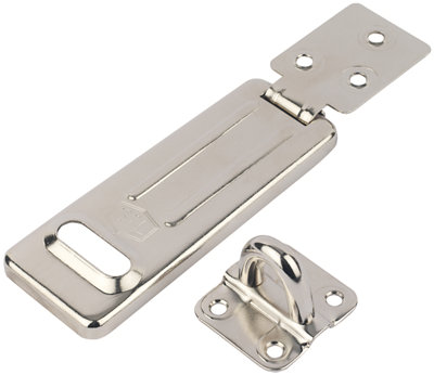Smith & Locke Galvanised Steel Hasp & Staple, (L)118Mm (W)45Mm